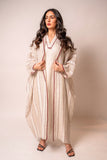 beige linen abaya