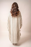 striped abaya