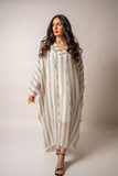 striped abaya