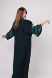 Emerald color dress