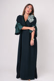 Emerald color dress