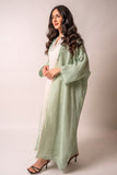 Green Linen abaya