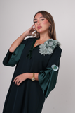 Emerald color dress