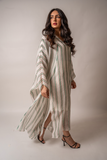 striped abaya