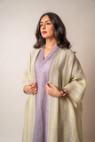Green striped abaya
