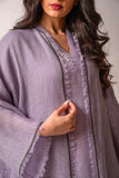 mauve linen abaya