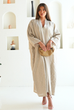 Elegant Beige Abaya – Timeless Sophistication
