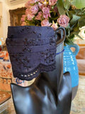 black embroidery