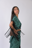 green warp on skirt