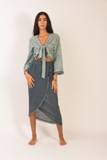 Wrap on top and skirt