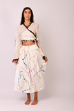colorful skirt with shirt