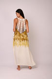tie dye yellow dress