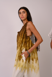 tie dye yellow dress