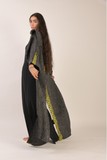 striped abaya
