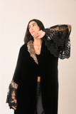 Velvet black abaya