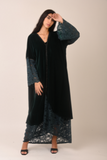 Velvet emerald lace