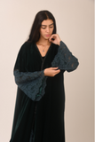 Velvet emerald lace