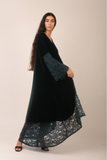 Velvet emerald lace