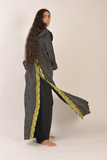 striped abaya