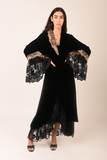 Velvet black abaya