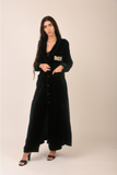 Velvet emerald abaya