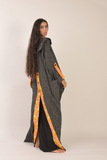 striped abaya
