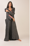 striped abaya