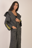 striped abaya